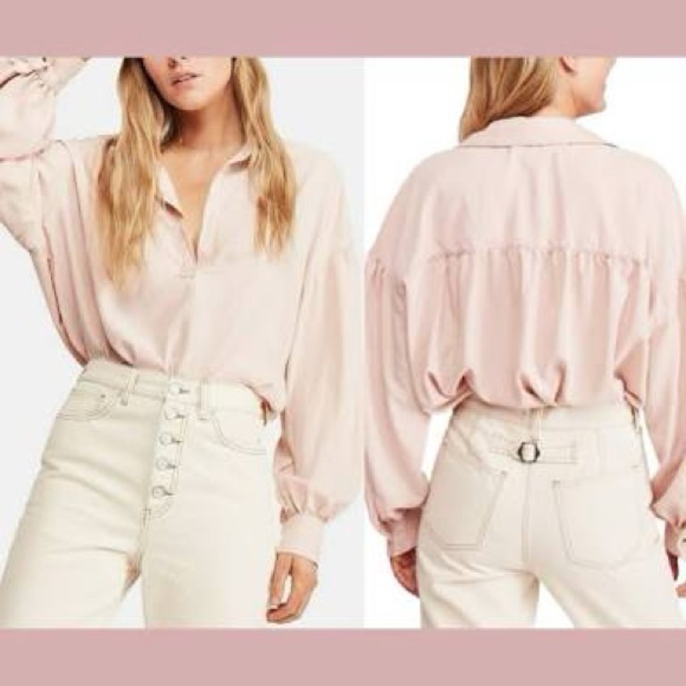 Free people love until tomorrow blush popover